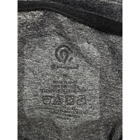 Champion V-neck Workout Top in Heather Dark Gray - Picture 3 of 3